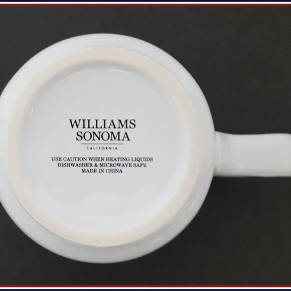 NEW RARE Williams Sonoma American Flag Mug 15 OZ Stoneware - Picture 7 of 7